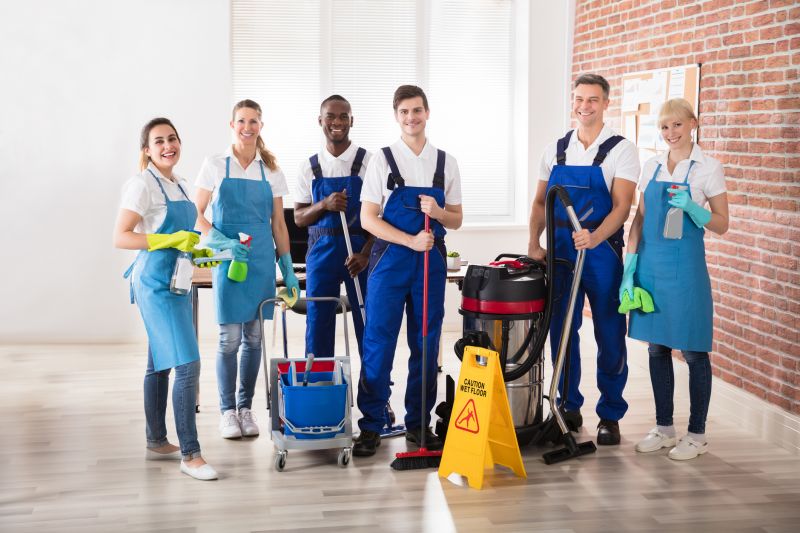 Local Commercial Floor Cleaning pros at work